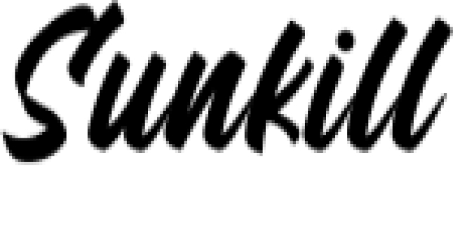 Sunkill Font Preview