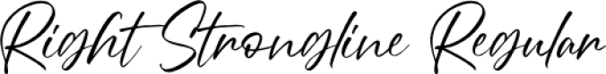 Right Strongline Font Preview