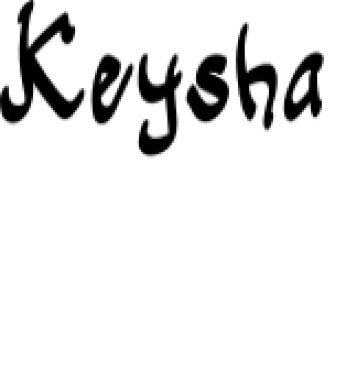 Hello Keysha Font Preview