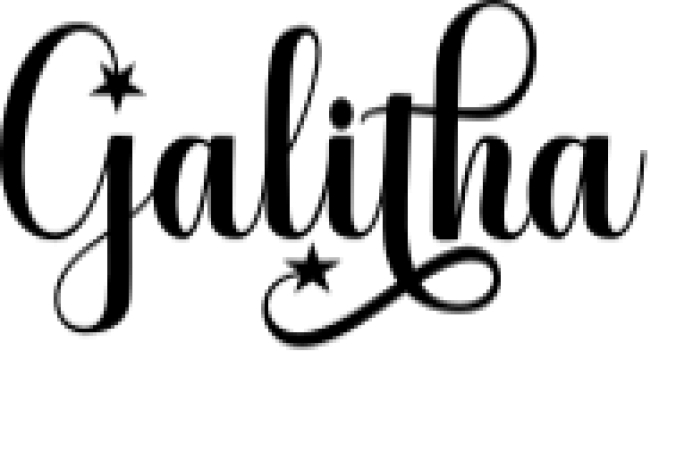 Galitha Font Preview