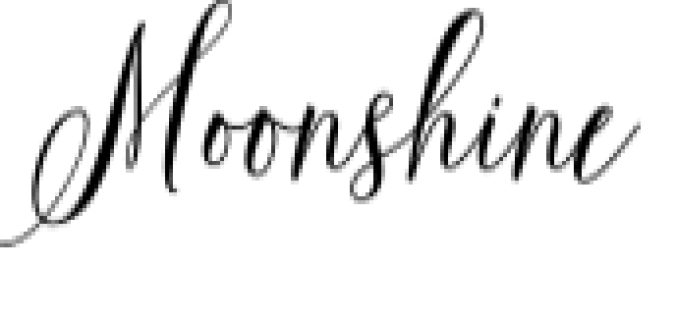 Moonshine Font Preview