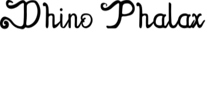 Dhino Phalax Font Preview
