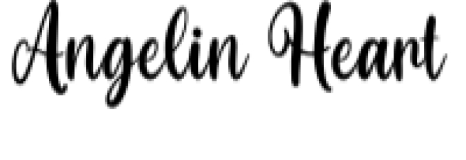 Angelin Heart Font Preview