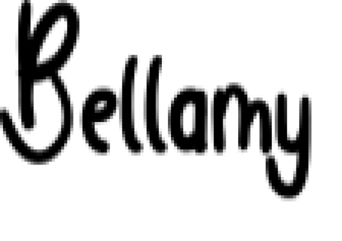 Bellamy Font Preview