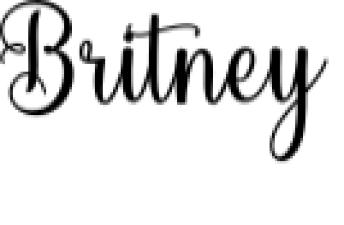 Britney Font Preview