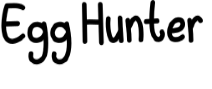 Egg Hunter Font Preview