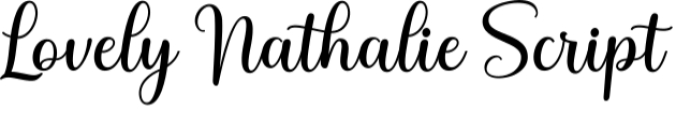 Lovely Nathalie Font Preview