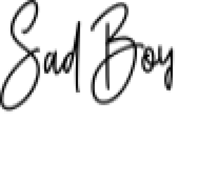 Sad Boy Font Preview