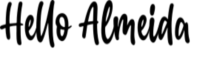Hello Almeida Font Preview
