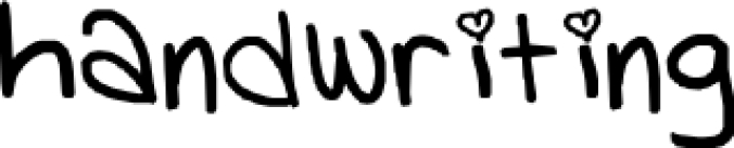 Handwriting Font Preview
