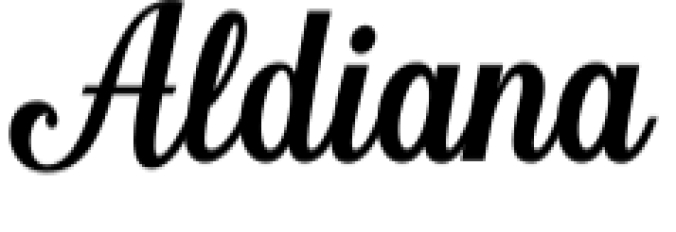 Aldiana Font Preview