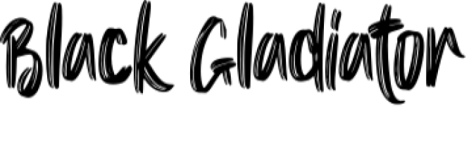 Black Gladiator Font Preview