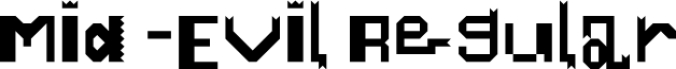 Mid-Evil Font Preview