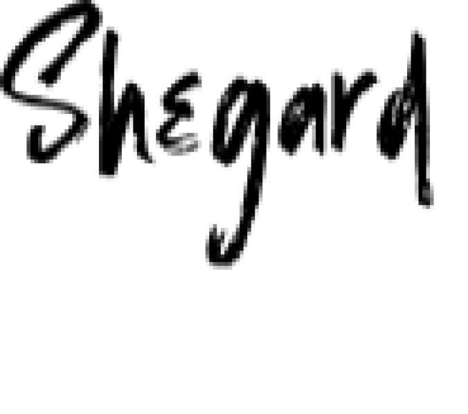 Shegard Font Preview