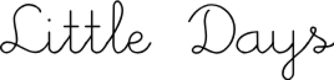 Little Days Font Preview