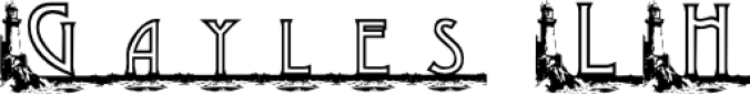 KG GAYLES LH Font Preview