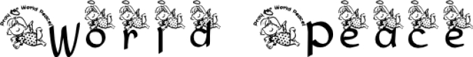 KG World Peace Font Preview