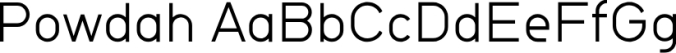 Powdah Font Preview