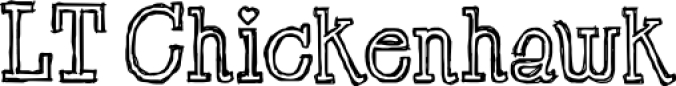 LT Chickenhawk Font Preview