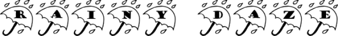 LCR Rainy Daze Font Preview