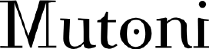 Mutoni Font Preview