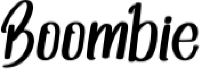 Boombie Font Preview