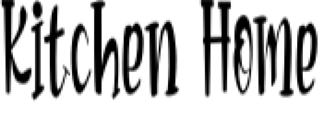 Kitchen Home Font Preview