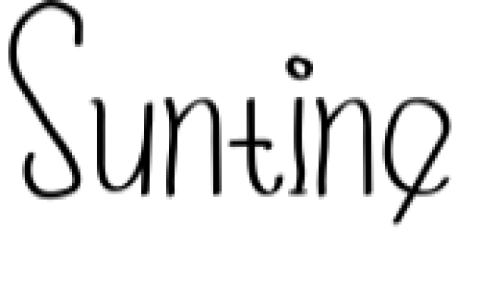 Suntine Font Preview