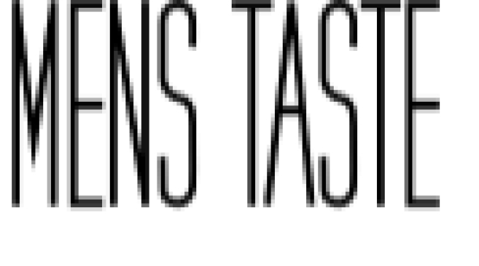 Mens Taste Font Preview