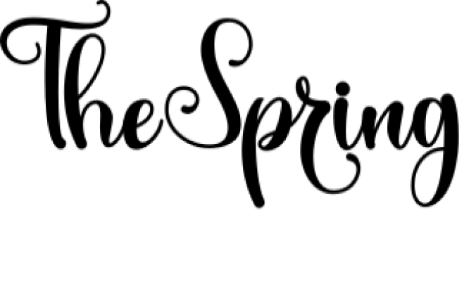 The Spring Font Preview