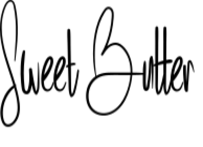Sweet Butter Font Preview
