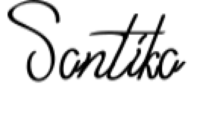 Santika Font Preview