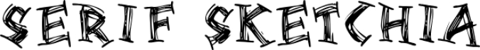 Serif sketchia Font Preview
