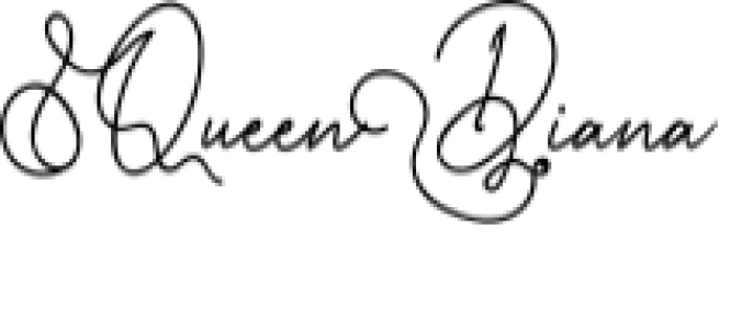 Queen Diana Font Preview