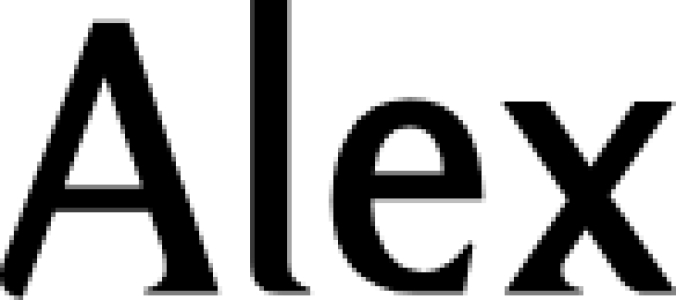 Alex Font Preview