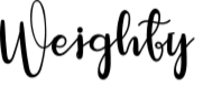 Weighty Font Preview