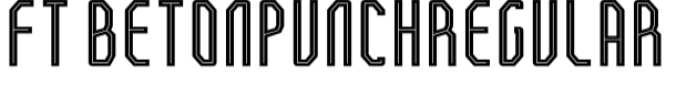 FT Beton Punch Font Preview