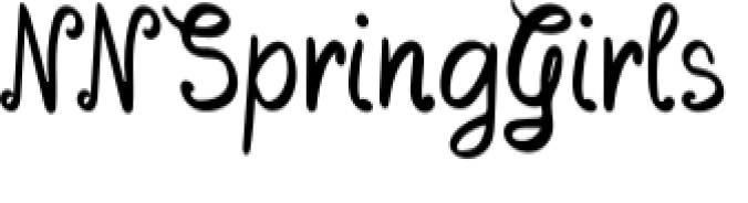 Spring Girls Font Preview
