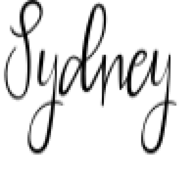 Sydney Font Preview