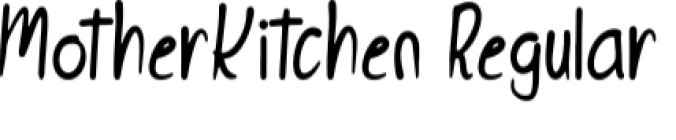 Mother Kitchen Font Preview