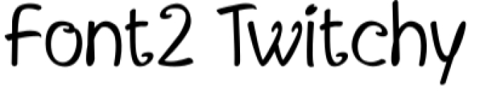 Twitchy Font Preview