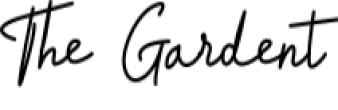 The Gardent Font Preview