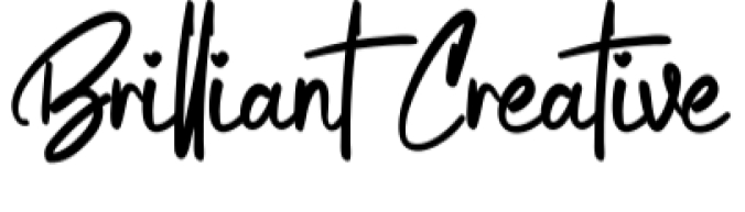 Brilliant Creative Font Preview
