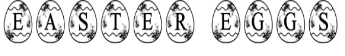 Easter Eggs Font Preview