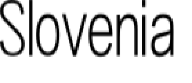 Slovenia Font Preview