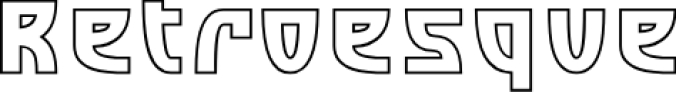 SF Retroesque Font Preview