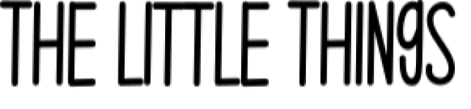 The Little Things Font Preview