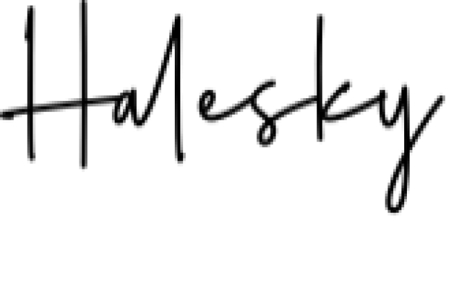 Halesky Font Preview