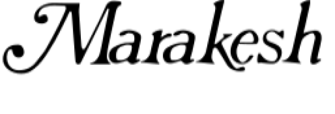 Marakesh Font Preview