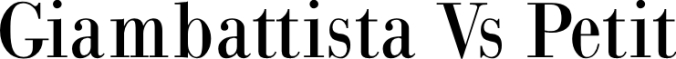 GiambattistaVsPeti Font Preview